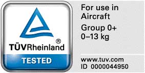 European car seat label